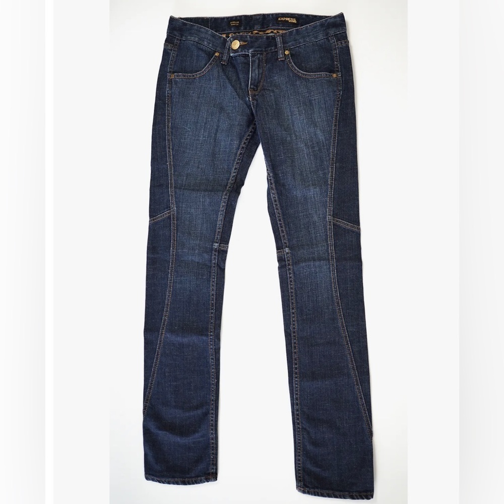 Express Y2K Stella Skinny Leg Blue Jeans Size 4